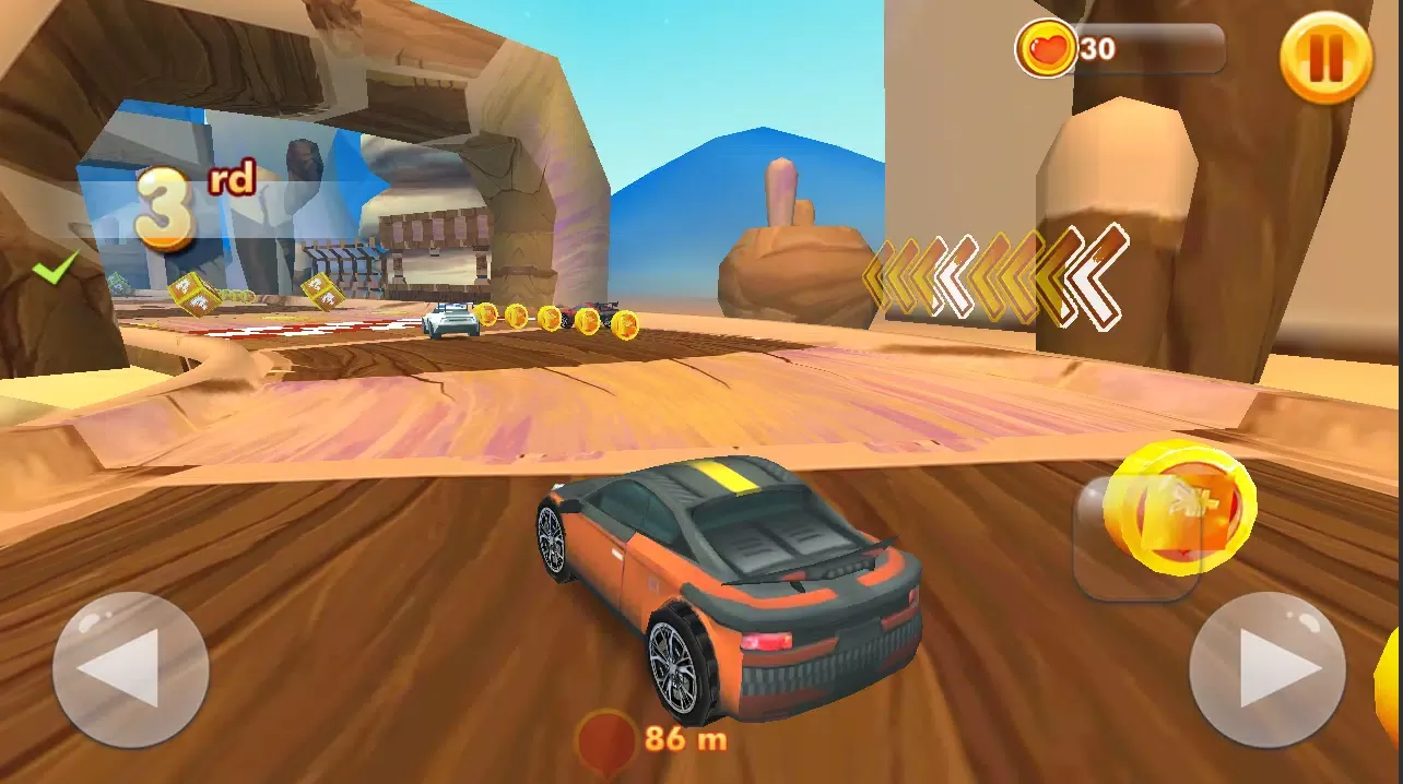 ภาพหน้าจอของ Racer Rush Road Battle