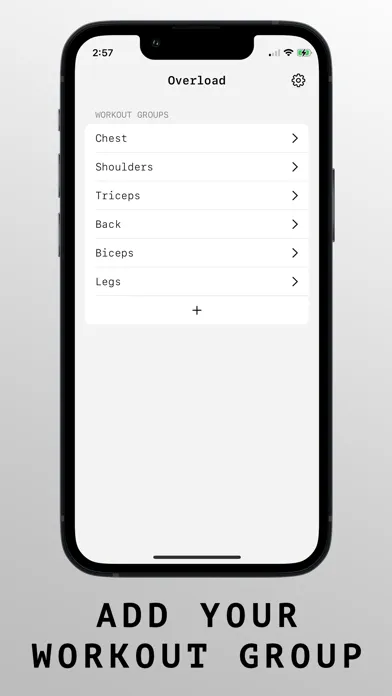 Screenshot di Overload: Workout Tracker