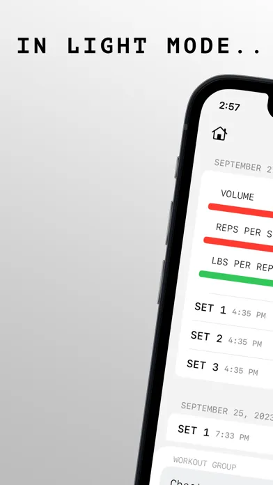 Screenshot di Overload: Workout Tracker