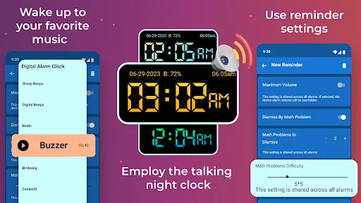 Capturas de pantalla de Digital Alarm Clock