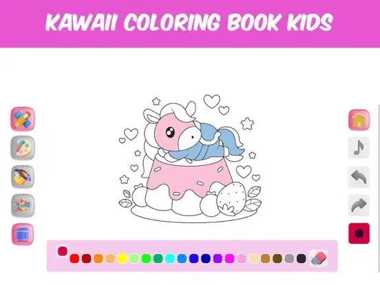 Kawaii Coloring Book Kids iPad  Screenshots