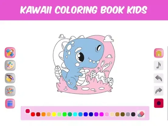 Kawaii Coloring Book Kids iPad  Screenshots