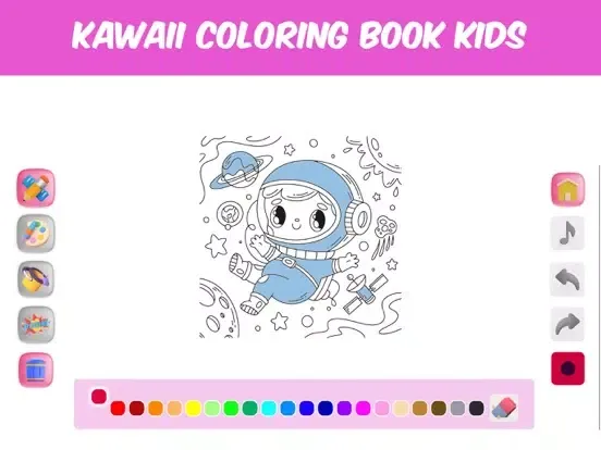 Kawaii Coloring Book Kids iPad  Screenshots