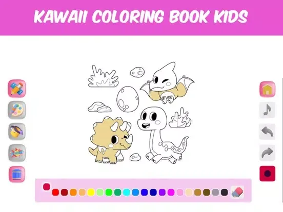 Kawaii Coloring Book Kids iPad  Screenshots