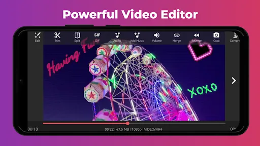 Capturas de tela do AndroVid Pro  Video Editor