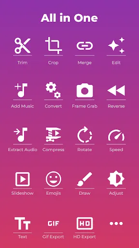 Capturas de tela do AndroVid Pro  Video Editor