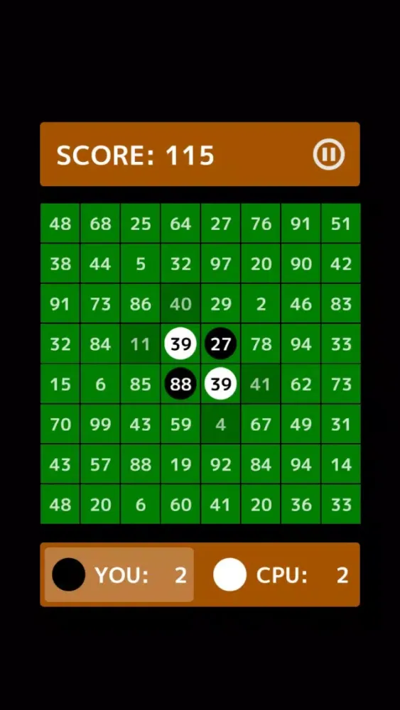 Zrzuty ekranu Numbers Reversi