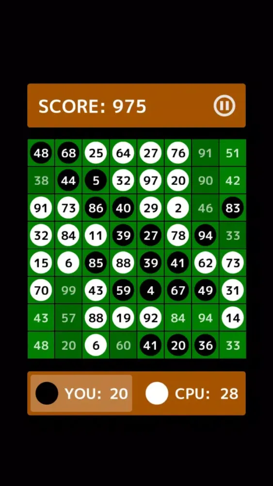 Zrzuty ekranu Numbers Reversi