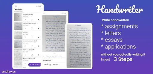Handwriter: text to assignment應用截圖