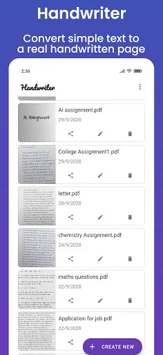 Handwriter: text to assignment應用截圖
