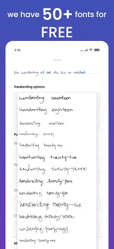 Handwriter: text to assignment應用截圖