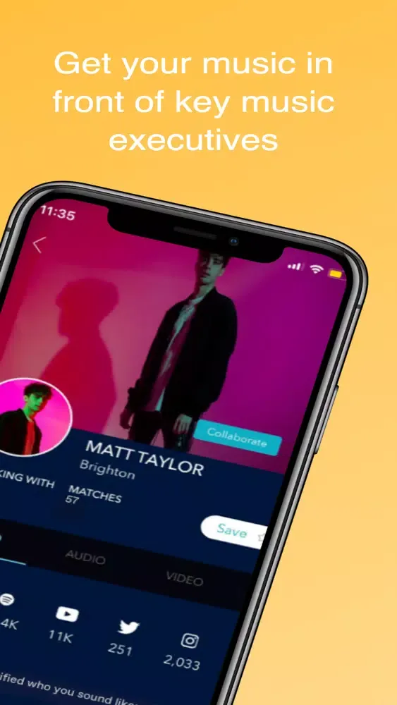 Zrzuty ekranu Andrson: A&R App for Musicians