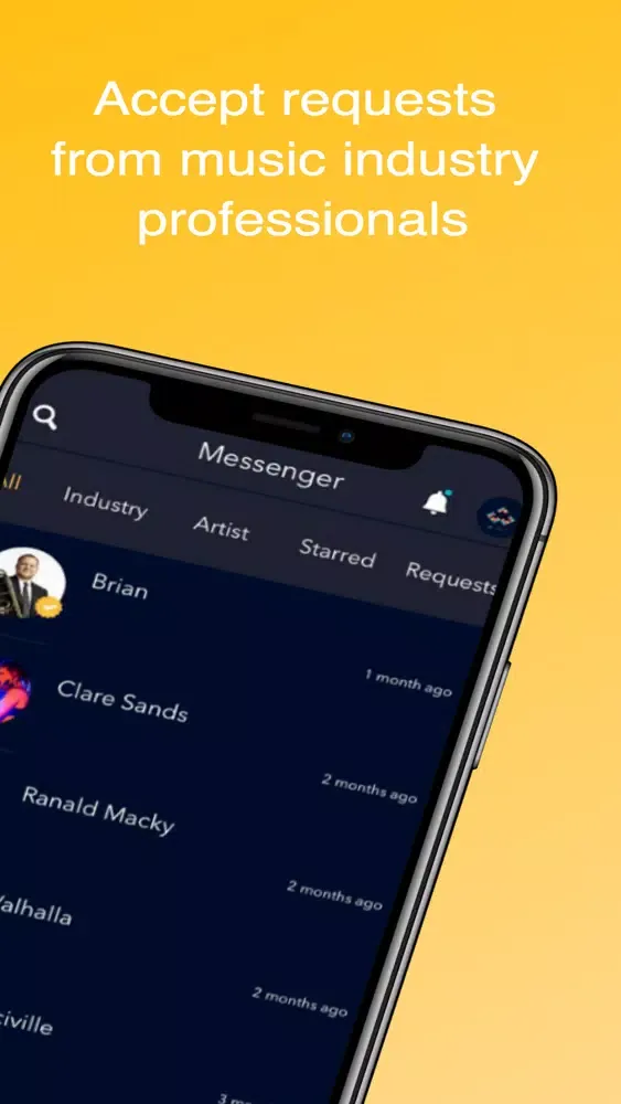 Zrzuty ekranu Andrson: A&R App for Musicians