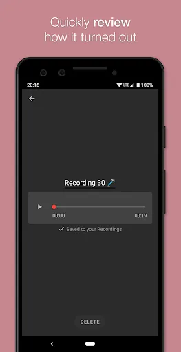 Tangkapan layar Smart Voice Recorder