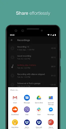 Tangkapan layar Smart Voice Recorder