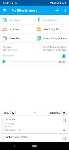 My Effectiveness Habits Screenshots