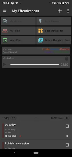 My Effectiveness Habits Screenshots