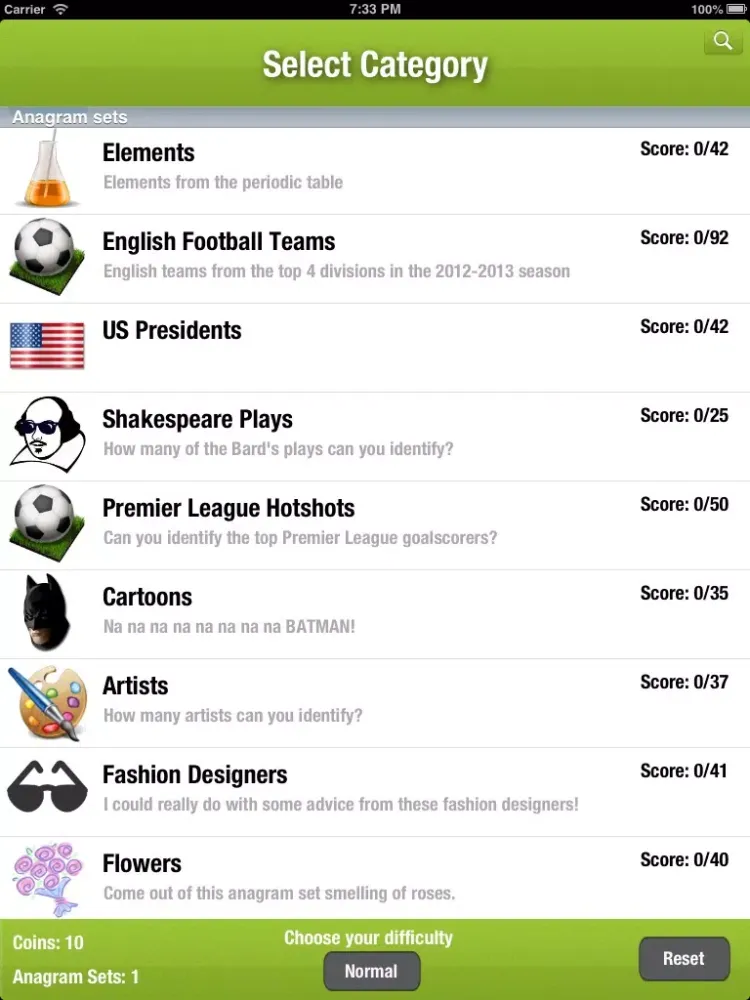 Скриншоты Anagram Mania! Free iPad 