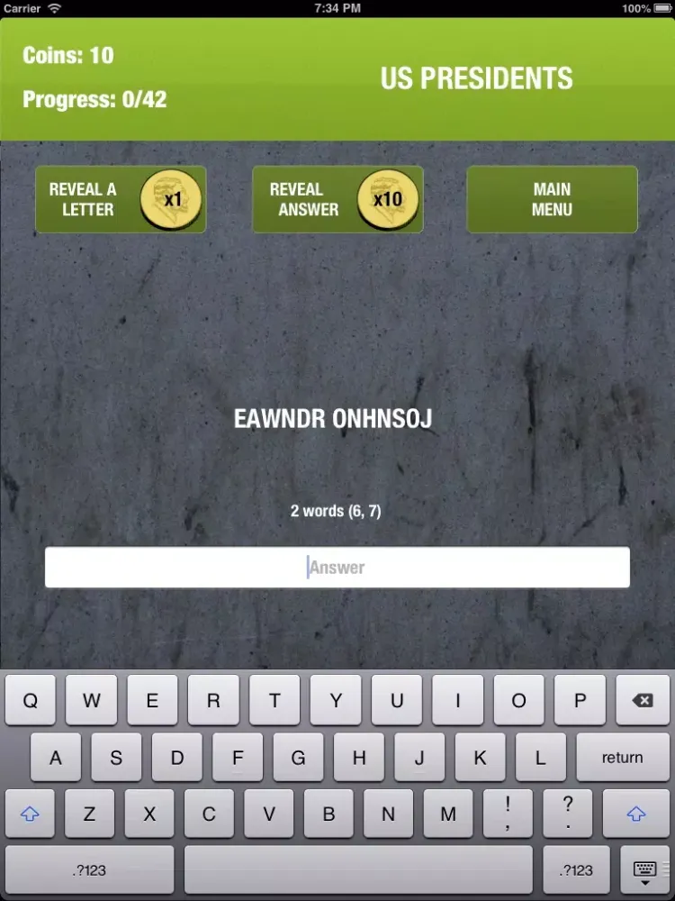 Скриншоты Anagram Mania! Free iPad 