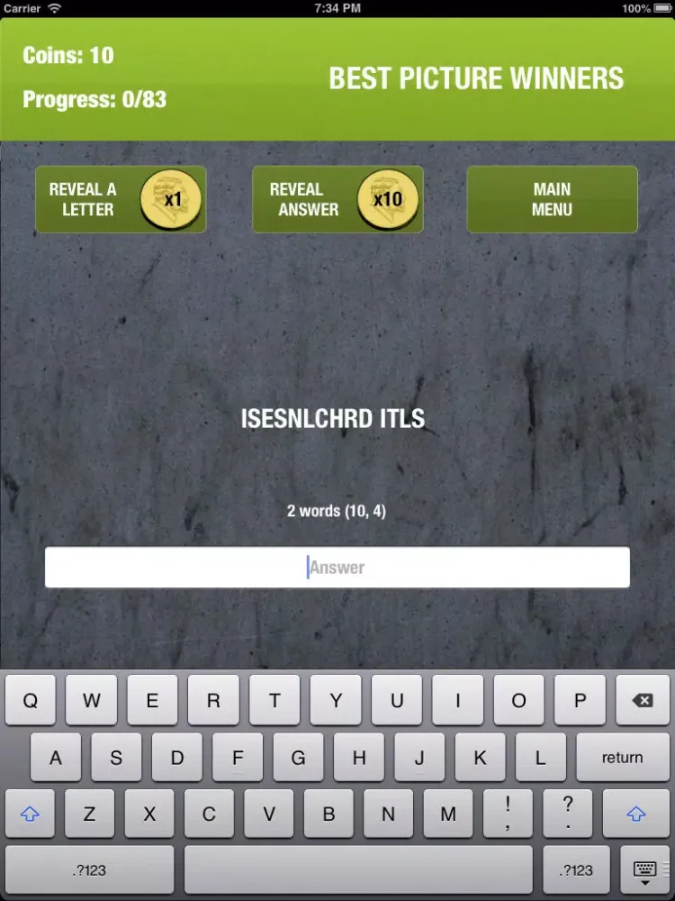 Скриншоты Anagram Mania! Free iPad 