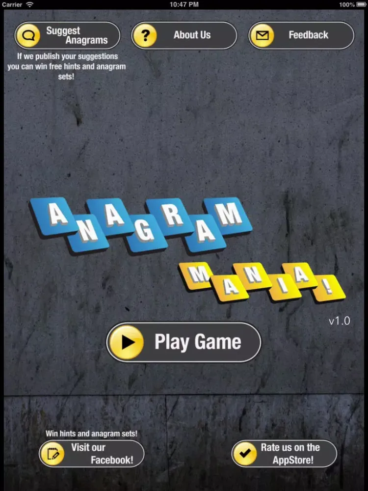 Скриншоты Anagram Mania! Free iPad 