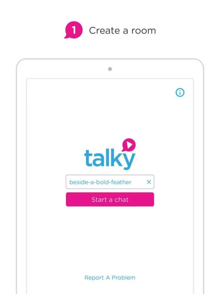Talky – Simple video chat iPad  Screenshots