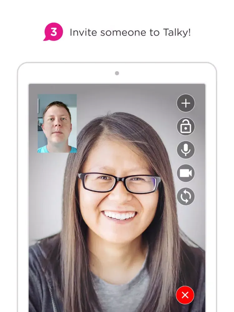 Talky – Simple video chat iPad  Screenshots
