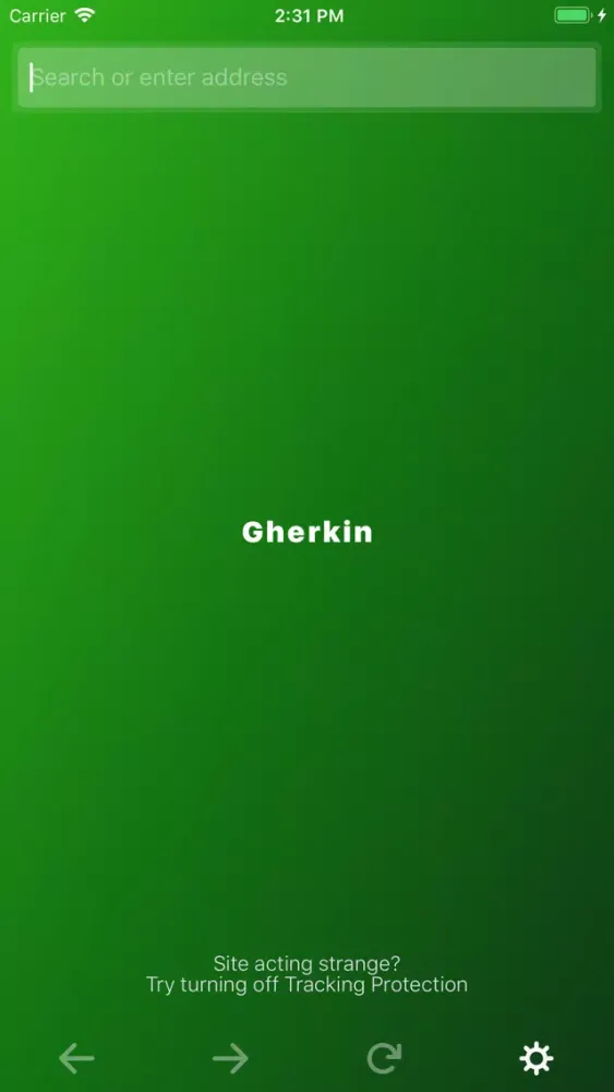 Gherkin - New Default Browser Screenshots