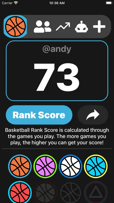 Captures d'écran de Dunk Rank