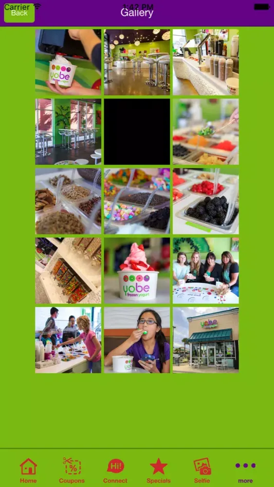 Capturas de pantalla de Yobe Frozen Yogurt