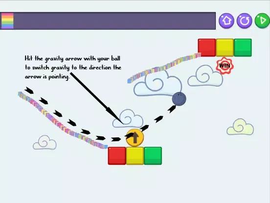 Rainbow Ball - Physics Puzzles iPad  سکرین شاٹس