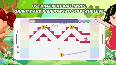 Rainbow Ball - Physics Puzzles سکرین شاٹس