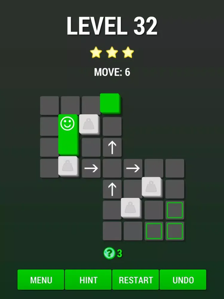 Move on Green - logic puzzle game iPad  سکرین شاٹس