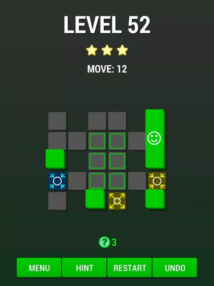 Move on Green - logic puzzle game iPad  سکرین شاٹس