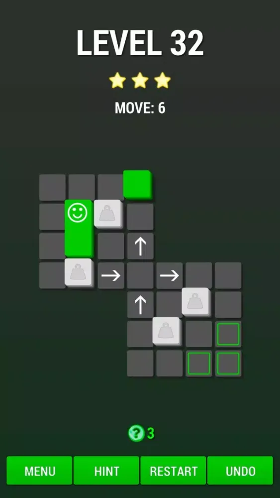 Move on Green - logic puzzle game سکرین شاٹس