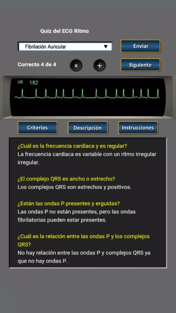 Quiz del ECG Ritmo Screenshots