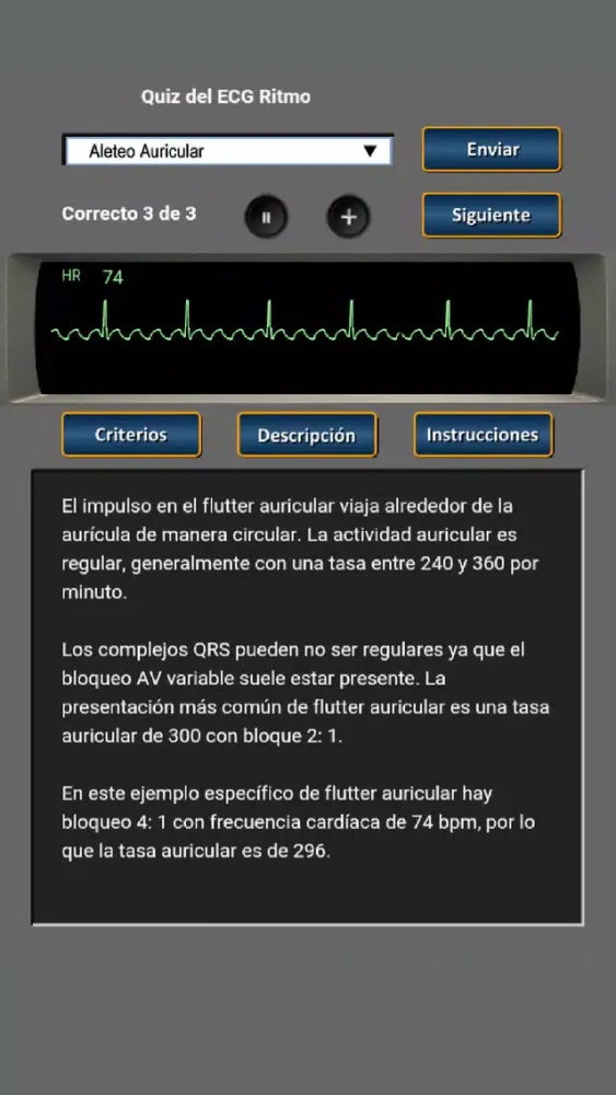 Quiz del ECG Ritmo Screenshots