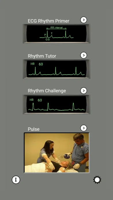 Tangkapan layar ECG and ACLS Tutor