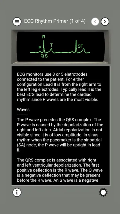 Tangkapan layar ECG and ACLS Tutor