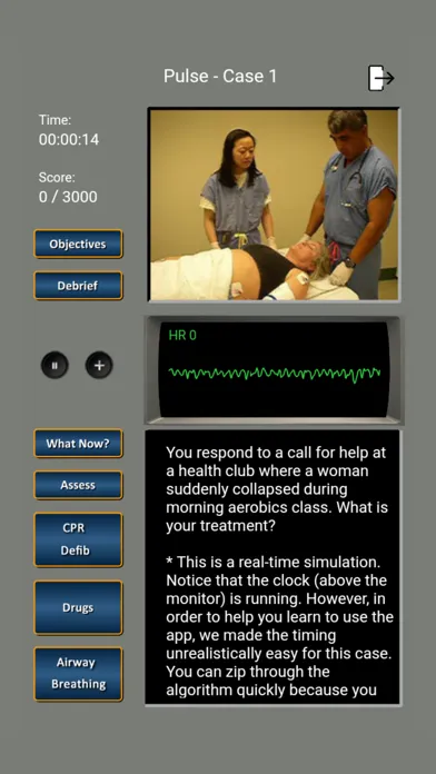 Tangkapan layar ECG and ACLS Tutor