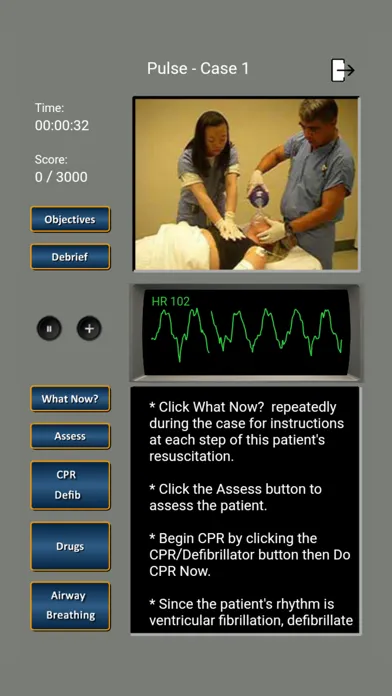 Tangkapan layar ECG and ACLS Tutor
