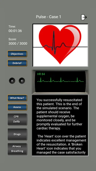 Tangkapan layar ECG and ACLS Tutor
