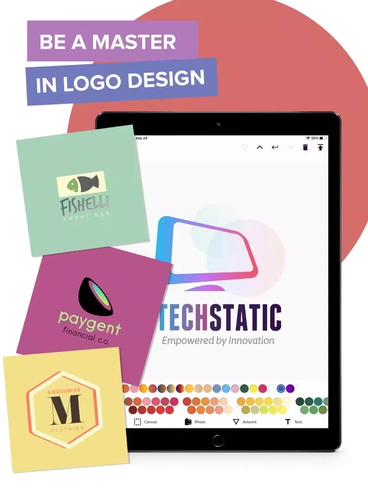 Minimal Logo Maker iPad  Screenshots