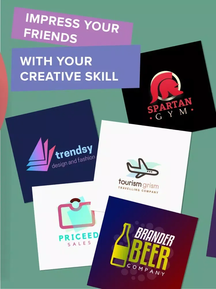 Minimal Logo Maker iPad  Screenshots