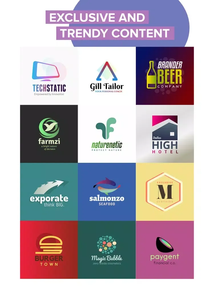 Minimal Logo Maker iPad  Screenshots