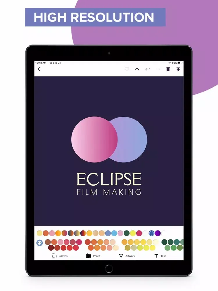 Minimal Logo Maker iPad  Screenshots