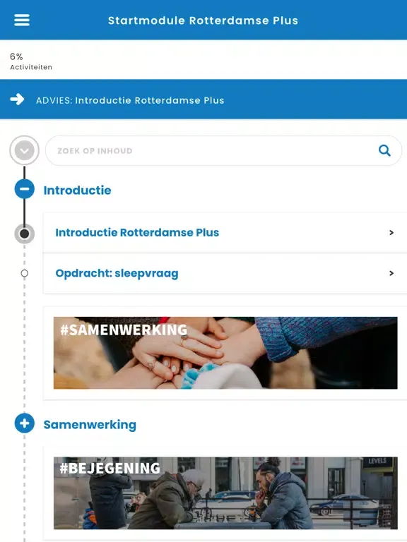 Tangkapan layar Rotterdamse Plus iPad 