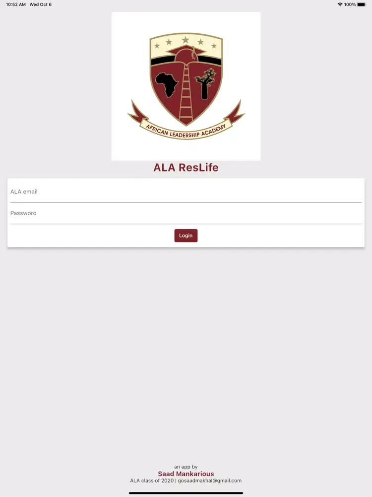 ALA ResLife iPad  Ekran Görüntüleri