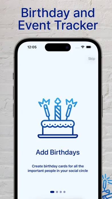 Ảnh chụp màn hình của Birthday and Event Tracker