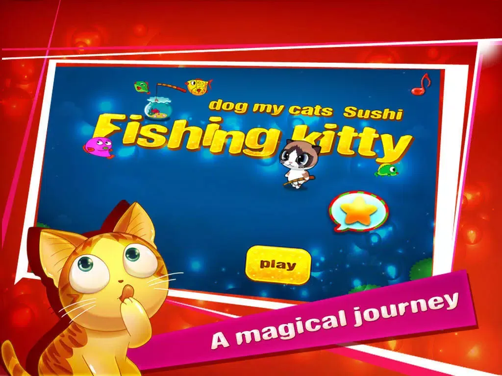 Capturas de pantalla de Fishing kitty - dog my cats Sushi iPad 